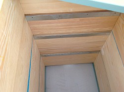 Inside a Nordic pine hive no knots heavy timber